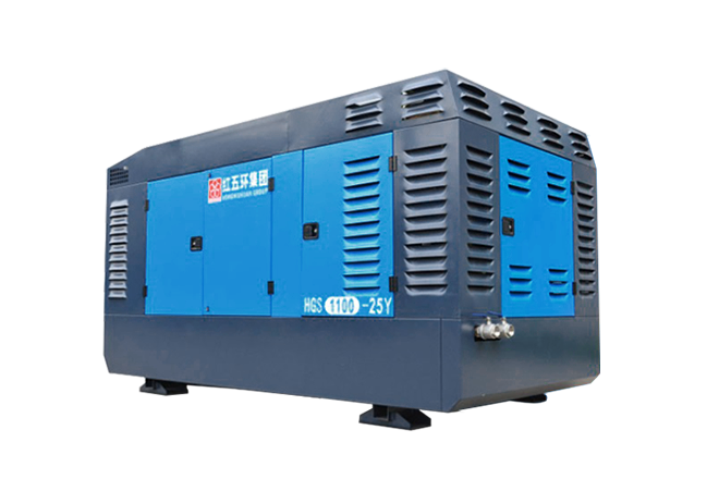 Deep well screw air compressor